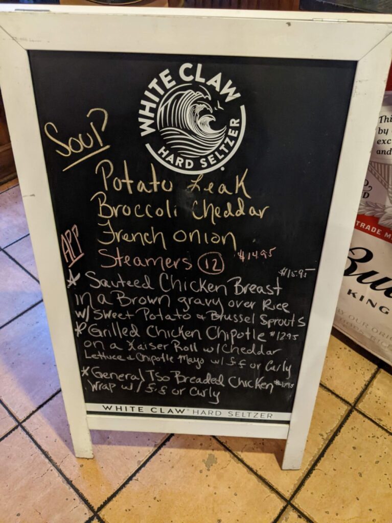 Red Mills Pub Menu 2